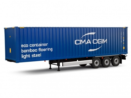 1/24 Полуприцеп с контейнером CMA CGM
