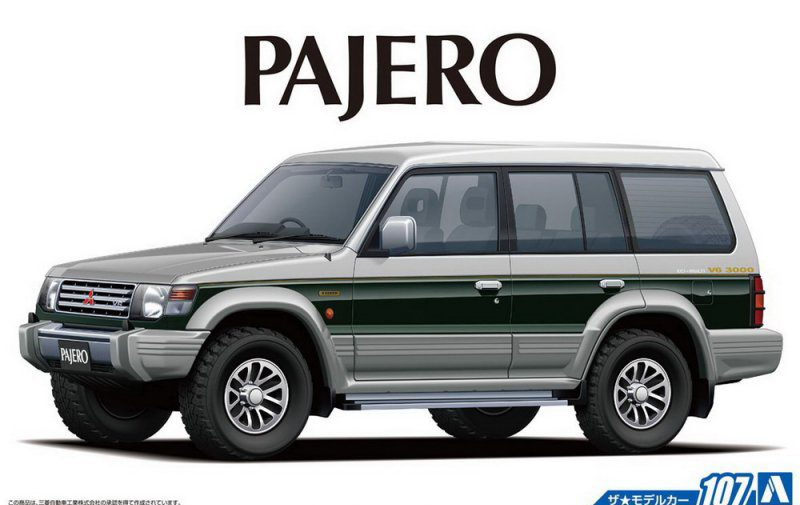 Модель для сборки 1/24 Mitsubishi Pajero от Aoshima