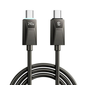 240W LED display USB-C to USB-C Cable (2M) - Essager Fast Charger