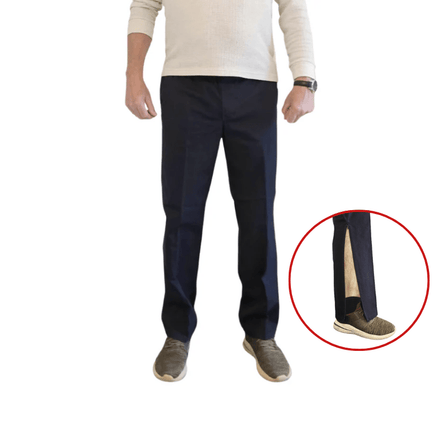 Rehabiliteringsbukser med elastik - Mørkeblå