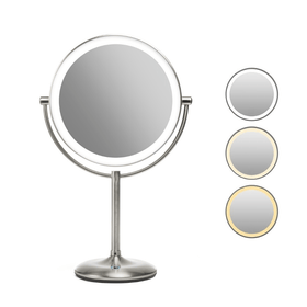 Makeup-spejl med tonet lys - 15x forstørrelse