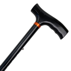 Sammenklappelig stok - Sort