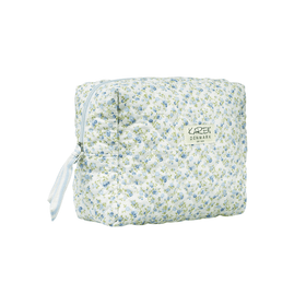 Stor toilettaske i quilt - Blomstret