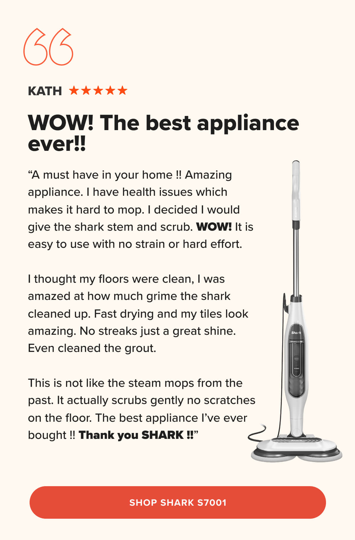 "WOW! The best appliance ever!!"