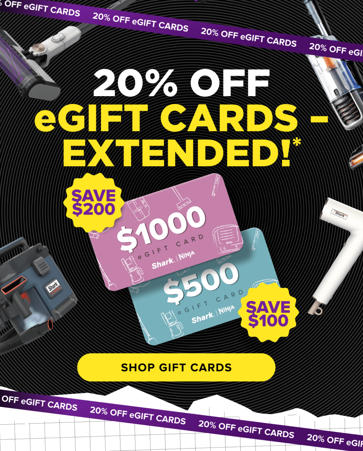 20% Off eGift Cards - extended!