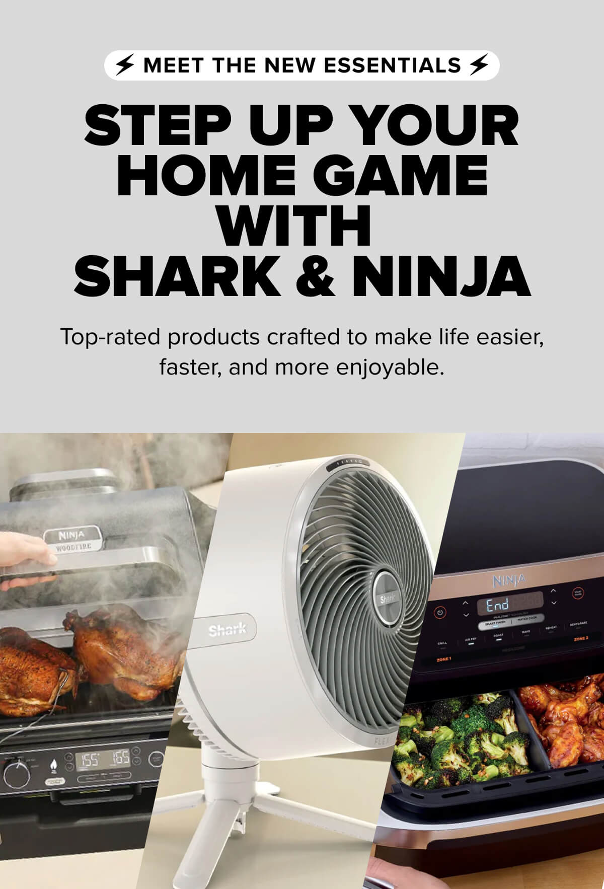 Step up your home game with Shark & Ninja!