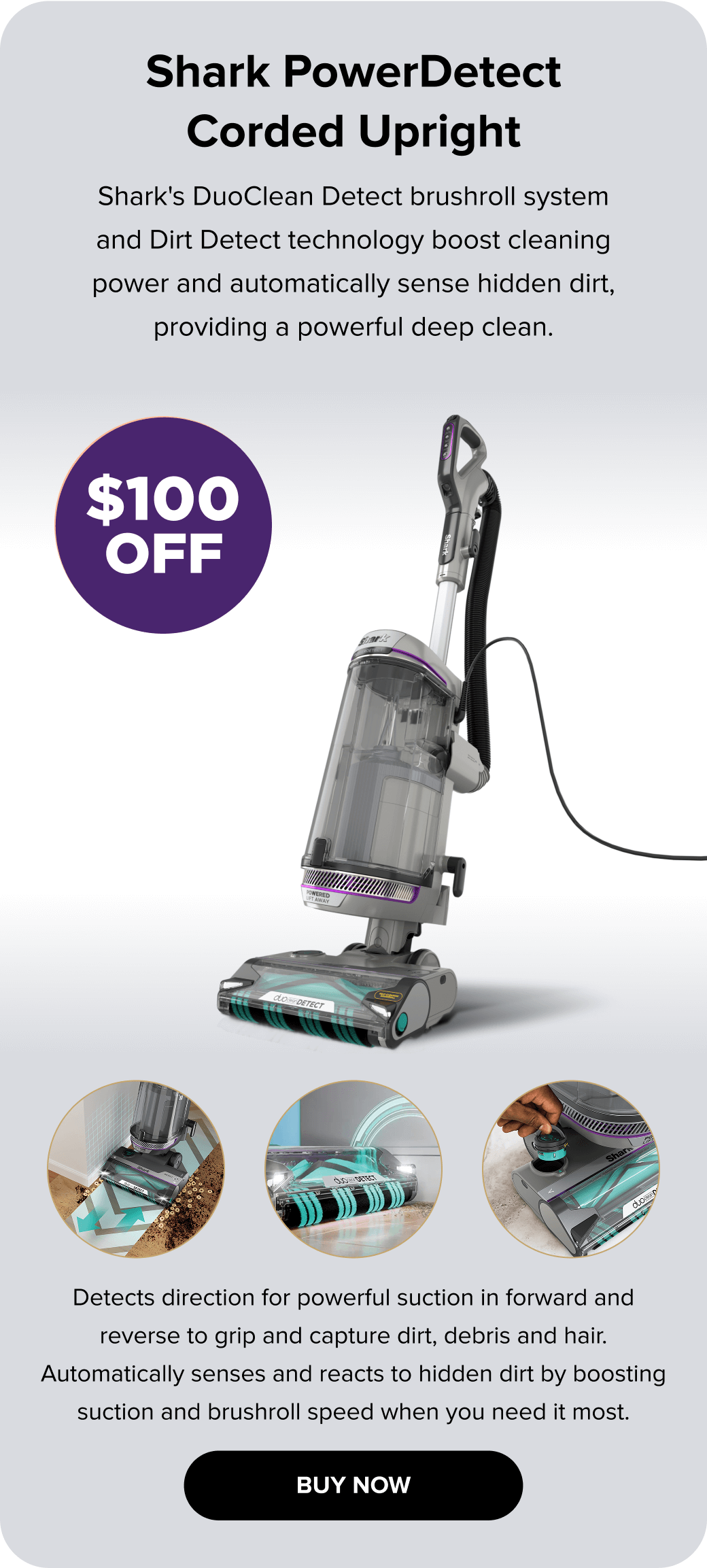 Shark PowerDetect Corded Upright. Buy now