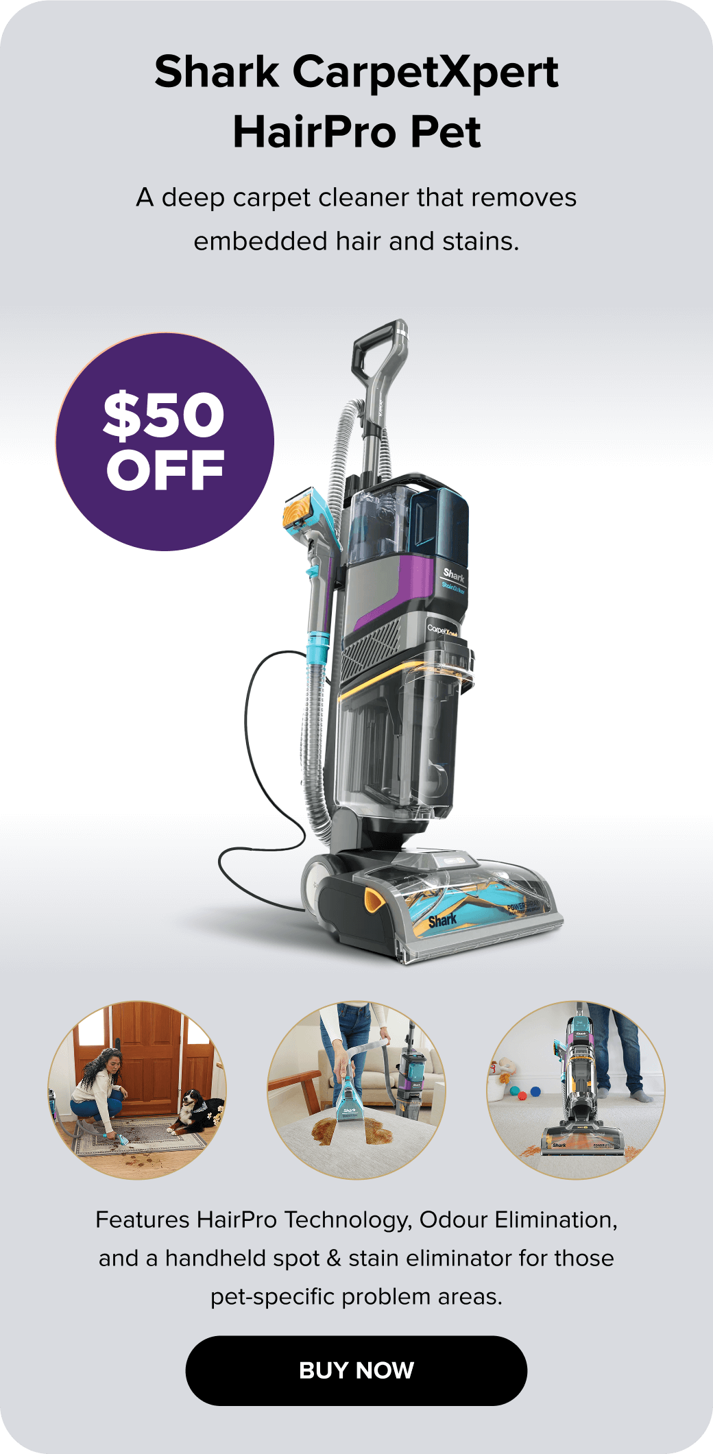 Shark CarpetXpert HairPro Pet. Buy now