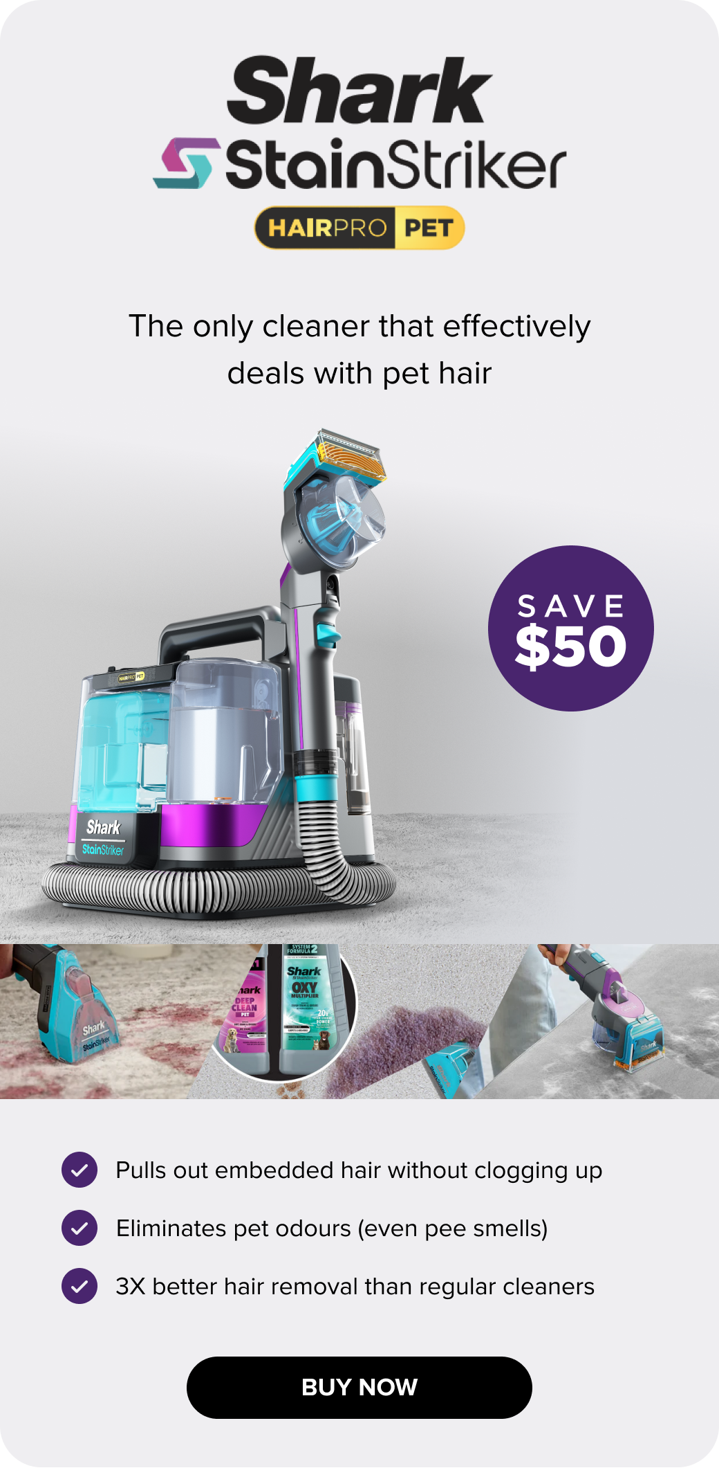 Shark StainStriker Hairpro PET. Buy now