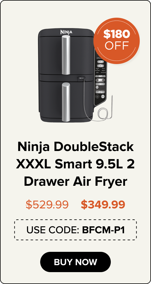 Ninja DoubleStack XXXL Smart 9.5L 2 Drawer Air Fryer