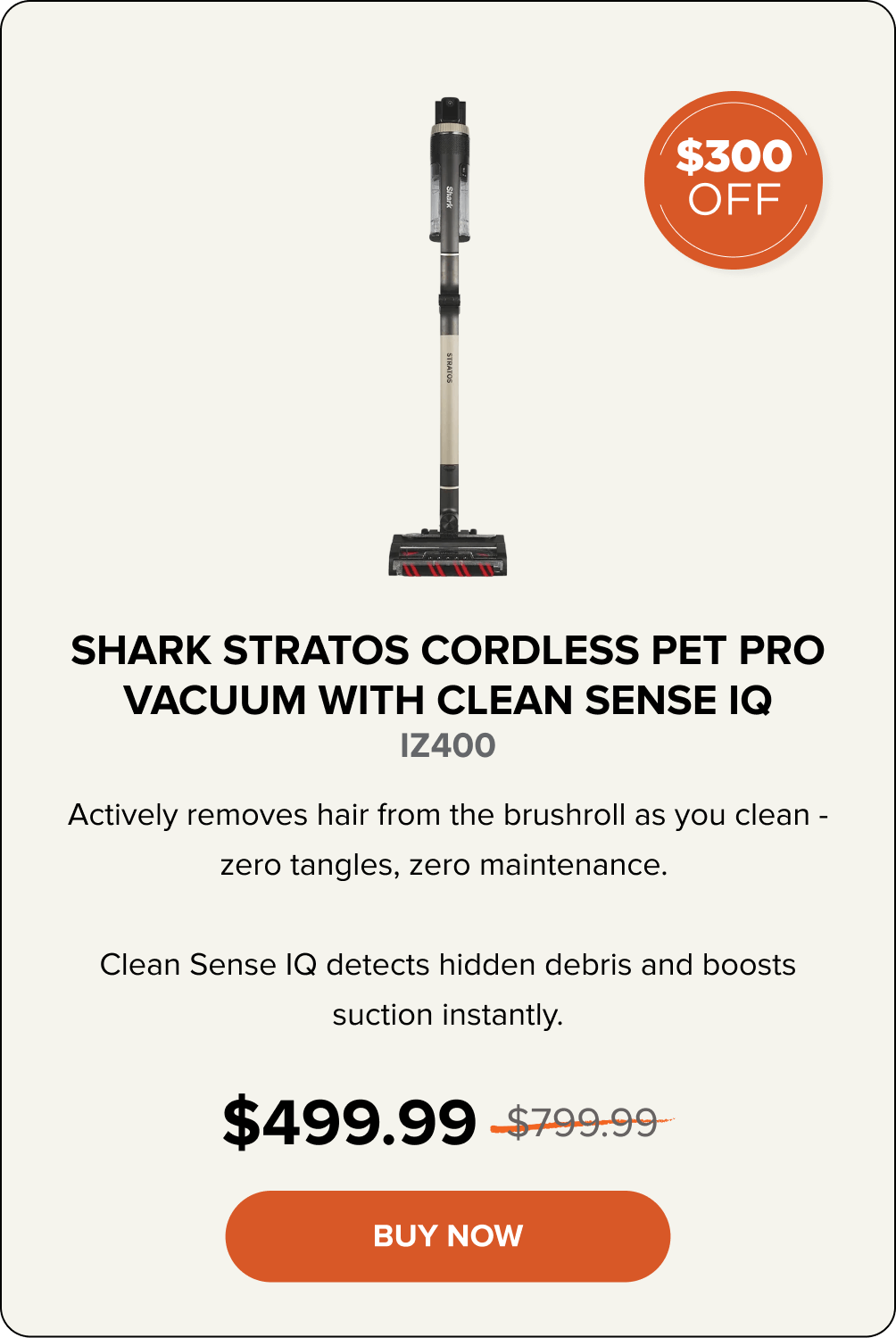 Shark Stratos Cordless Pet Pro Vacuum with Clean Sense IQ