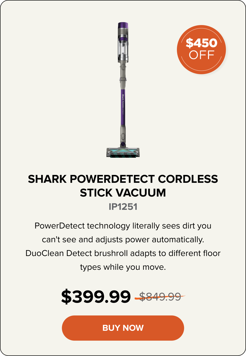 Shark PowerDetect Cordless Stick Vacuum