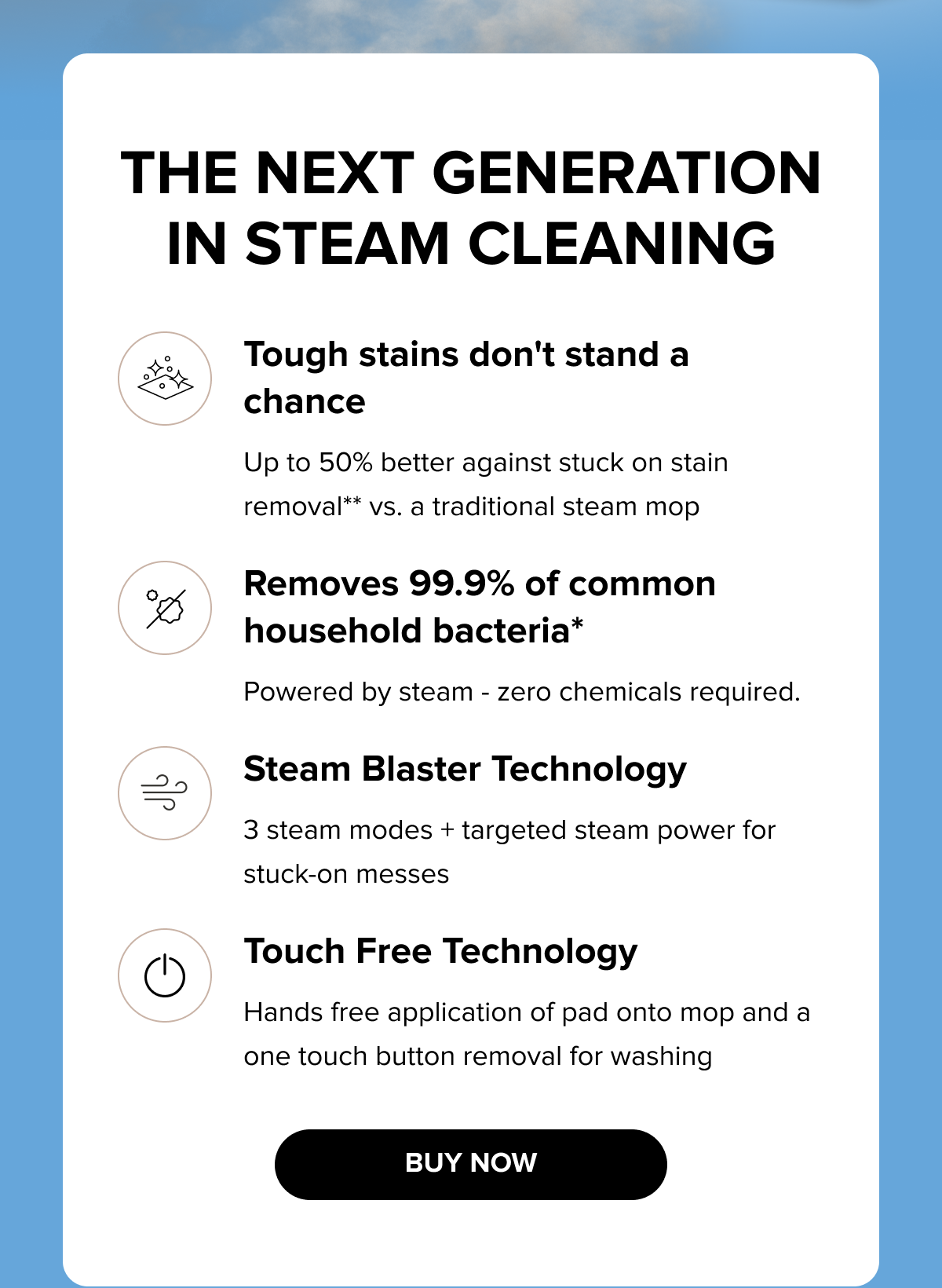The next generation in steam cleaning