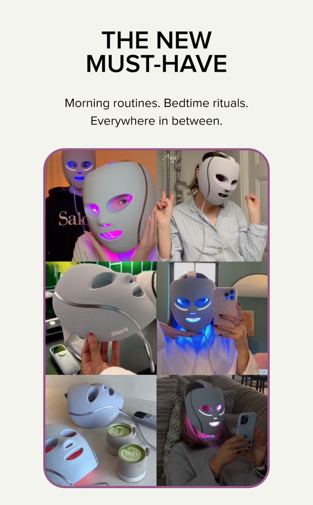 Shark CryoGlow Rated #1 Skincare Facial Devices Brand in the US#