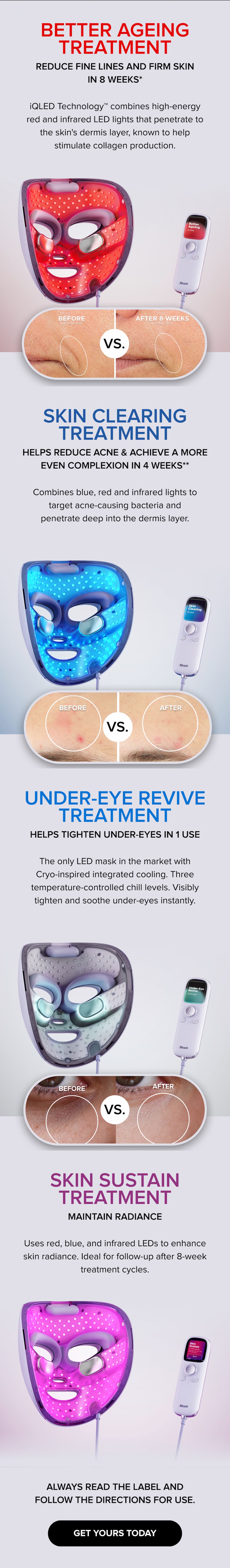 Shark CryoGlow Rated #1 Skincare Facial Devices Brand in the US#