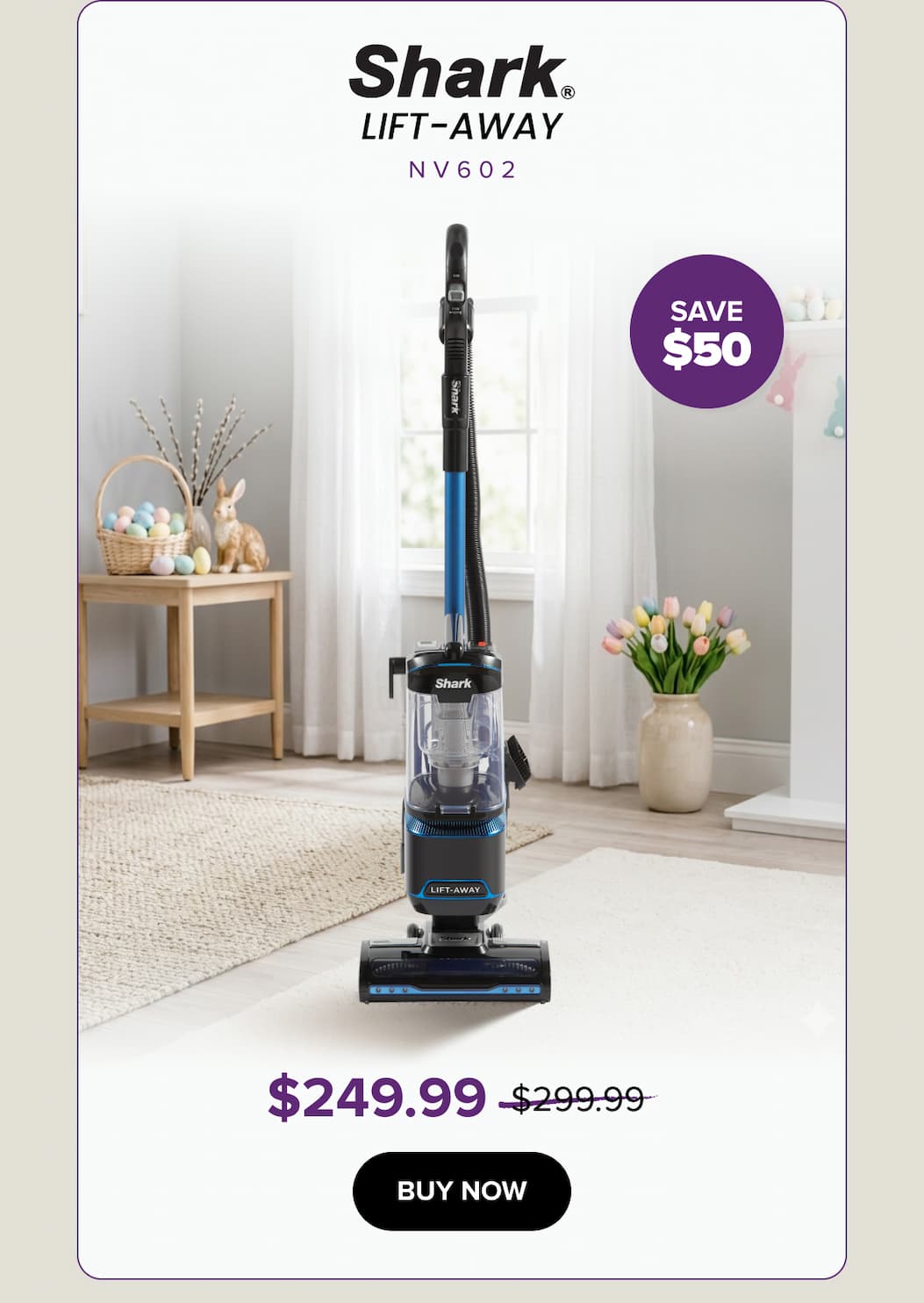 Lift-Away NV602: Save $50 — $249.99 (was $299.99). Buy now.