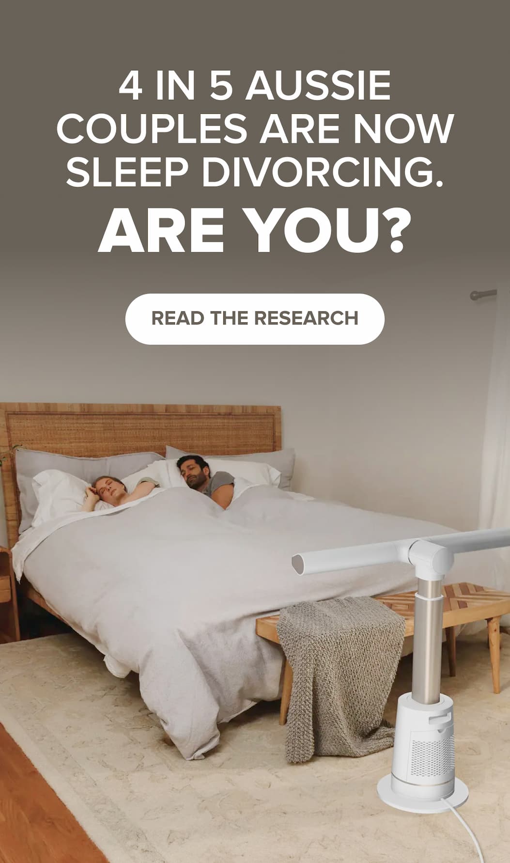 4 IN 5 AUSSIE COUPLES ARE NOW SLEEP DIVORCING. ARE YOU? READ THE RESEARCH