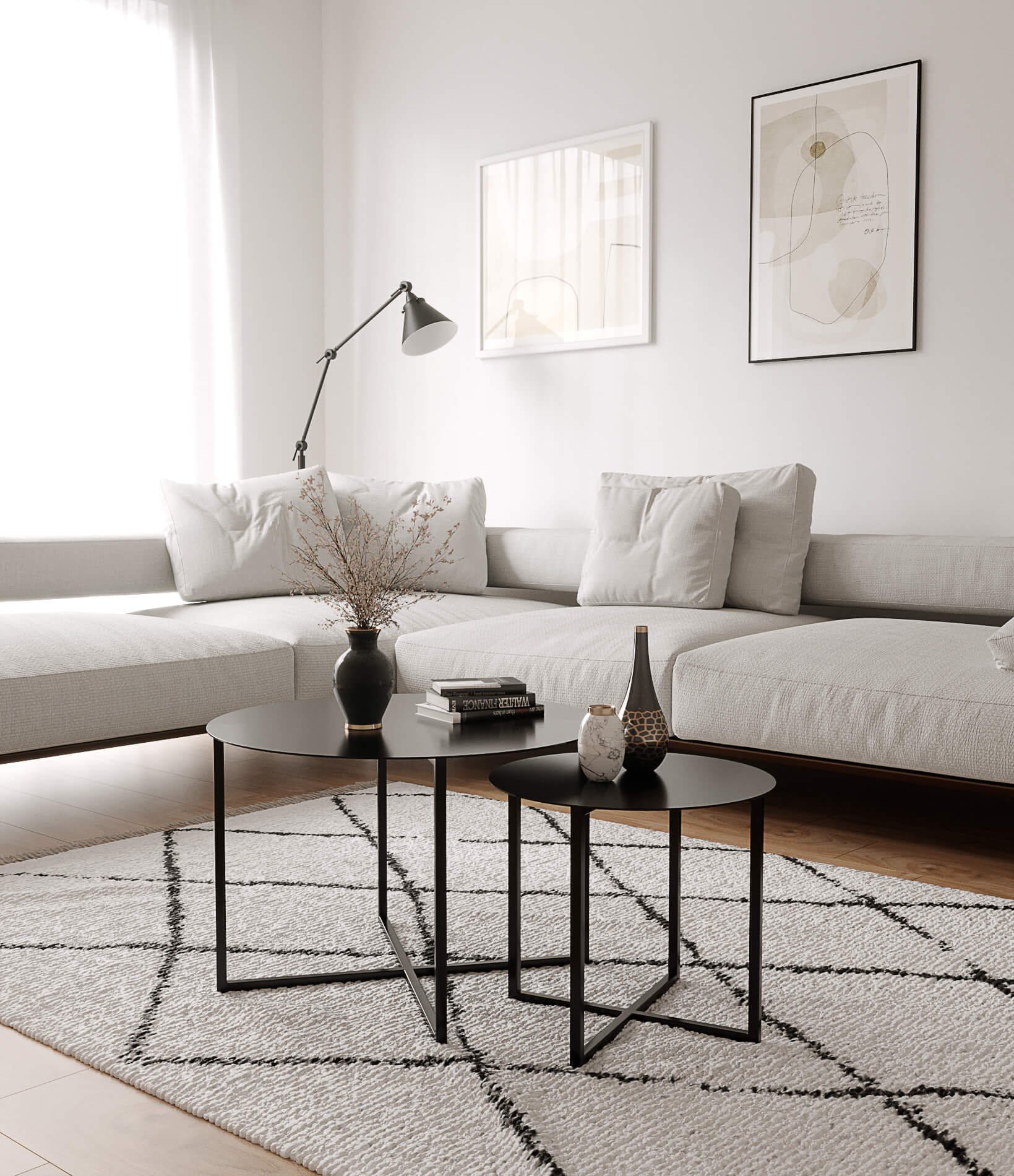 סט שולחנות מתכת LORI