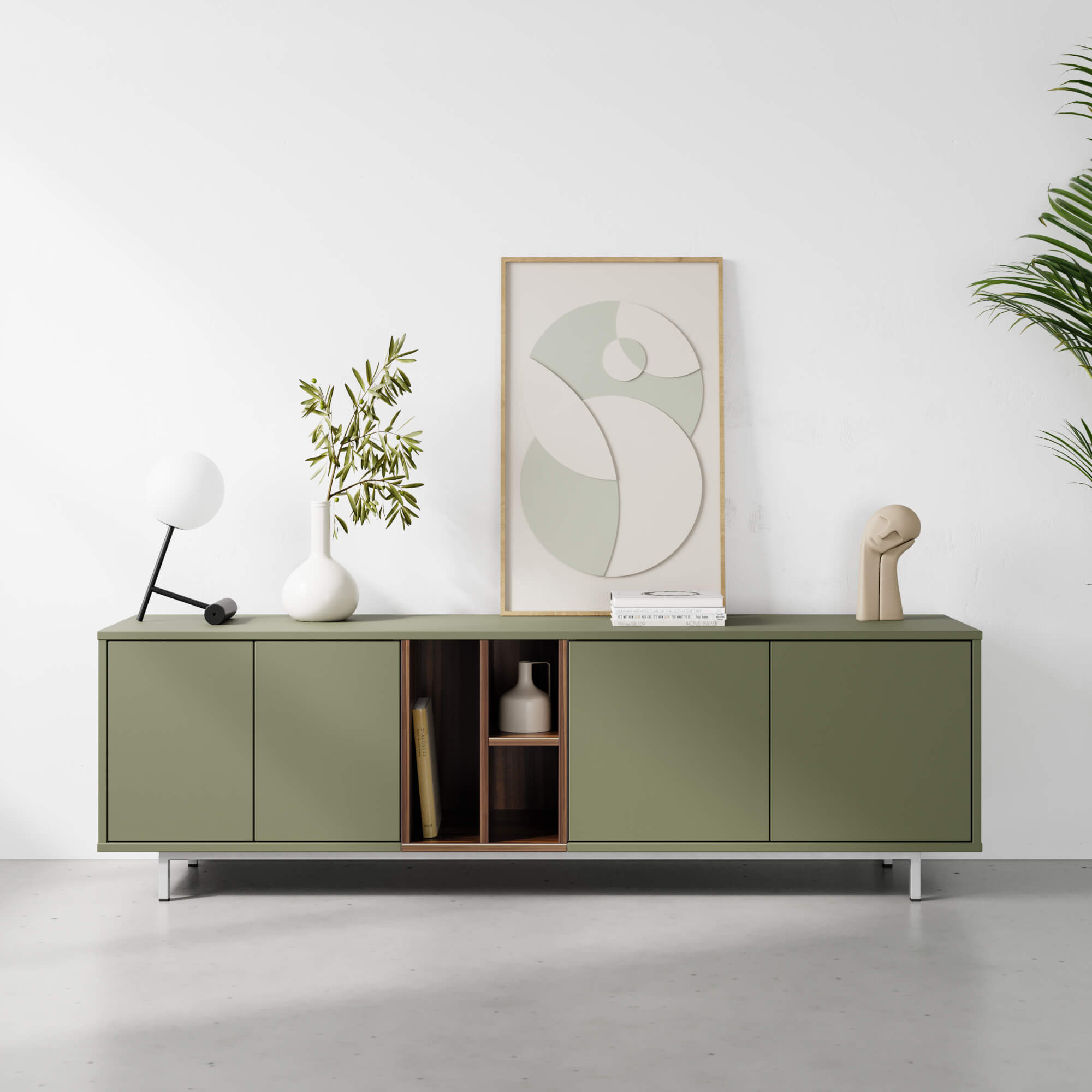 מזנון ALUM ירוק מט