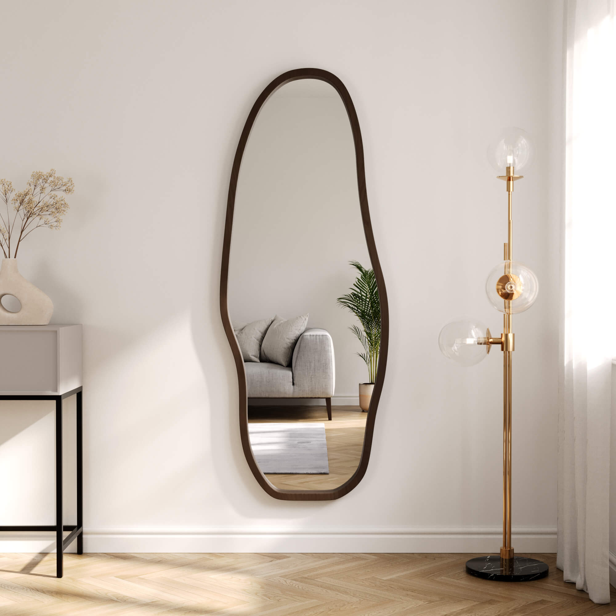 מראה LUCA אגוז