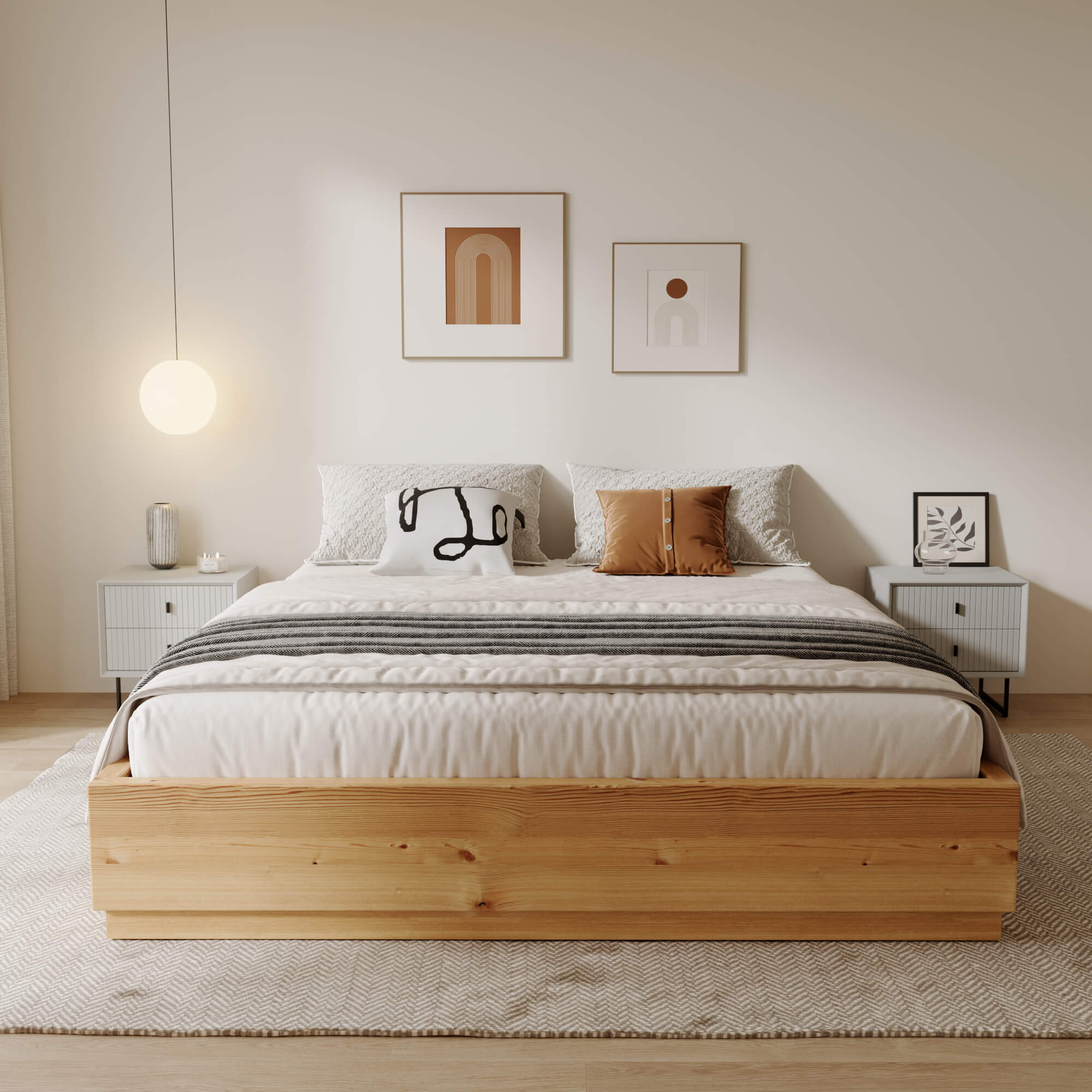 מיטת ZEN אורן מלא