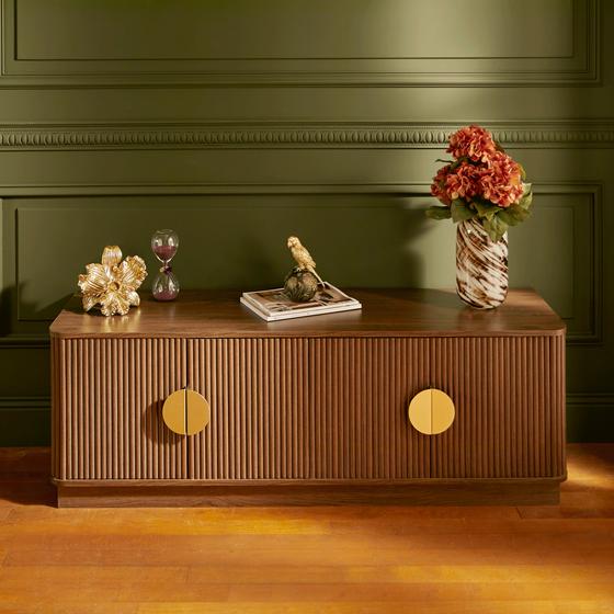 Design tv-meubel - walnoot