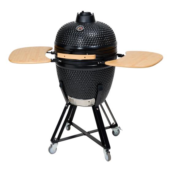 Kamado barbecue - 21 inch - zwart