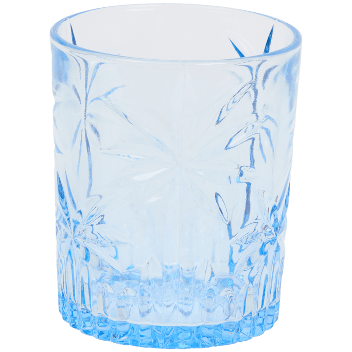 Drinkglas met palmboomdessin
