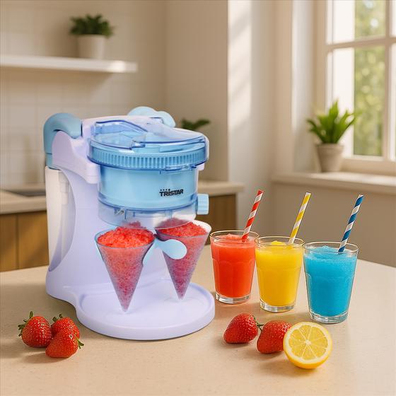 Tristar slushy maker met siroopflessen & bekers