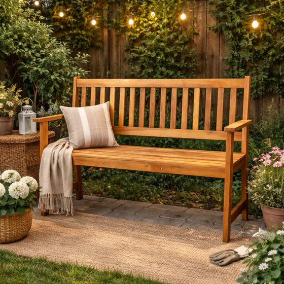 Houten tuinbank