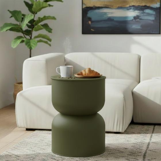 Metalen diabolo bijzettafel - groen
