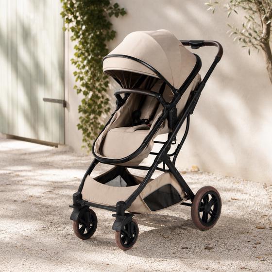 2-in-1 meegroei kinderwagen - taupe
