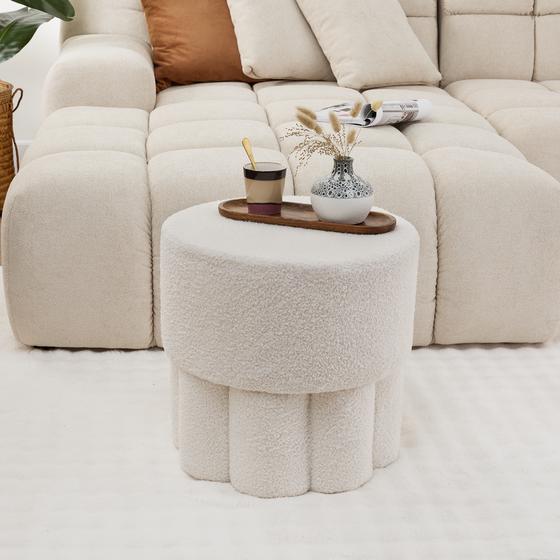 Design teddy poef - wit