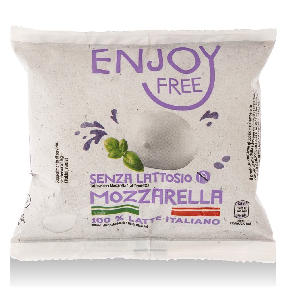 ENJOY FREE! Olasz laktózmentes mozzarella, 125 g