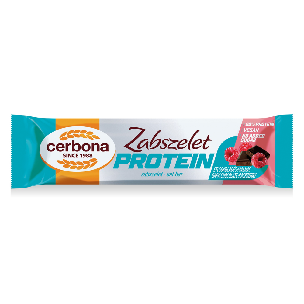 CERBONA Zabszelet, étcsokoládés-málnás, 35 g