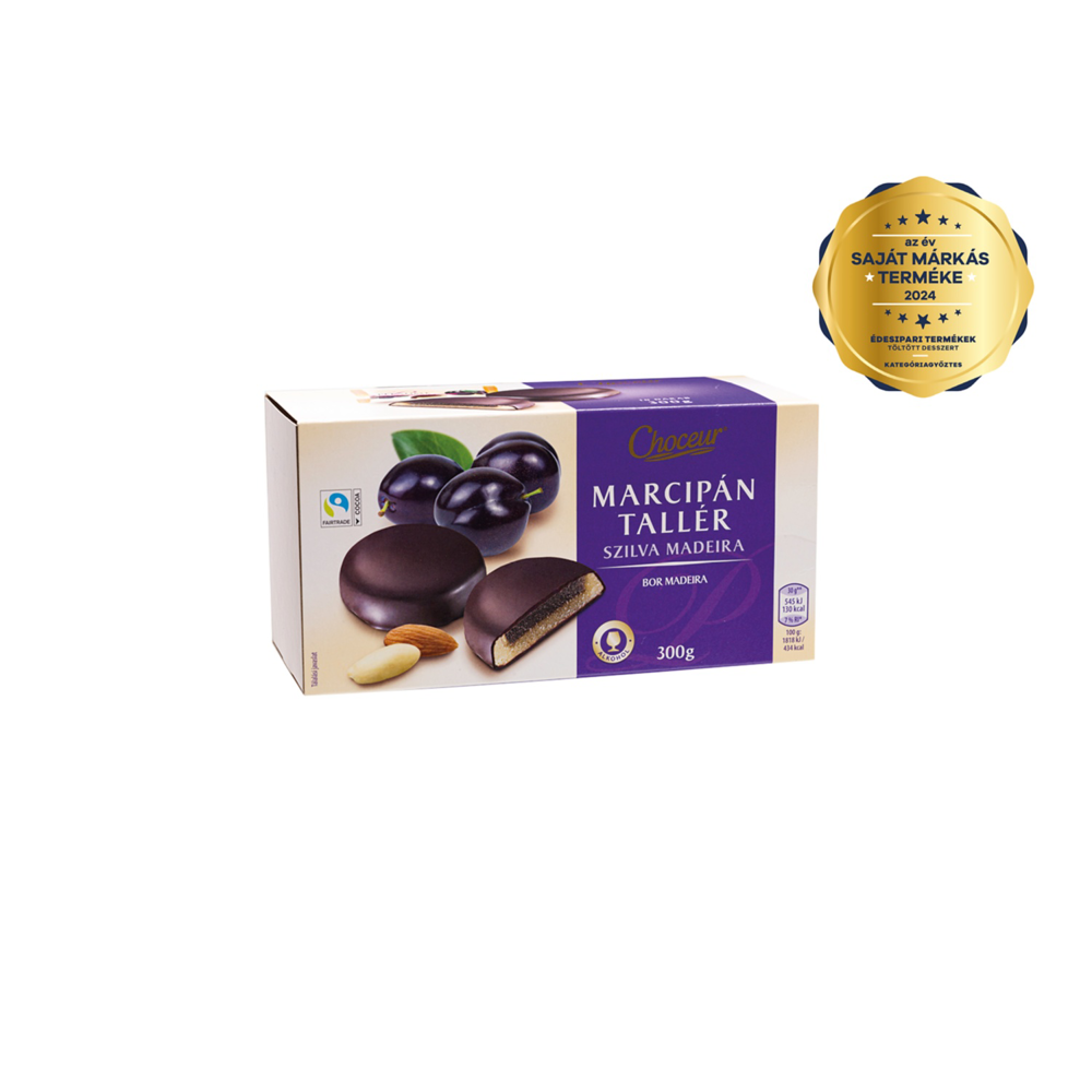 CHOCEUR Marcipántallér madeira boros szilvás, 300 g