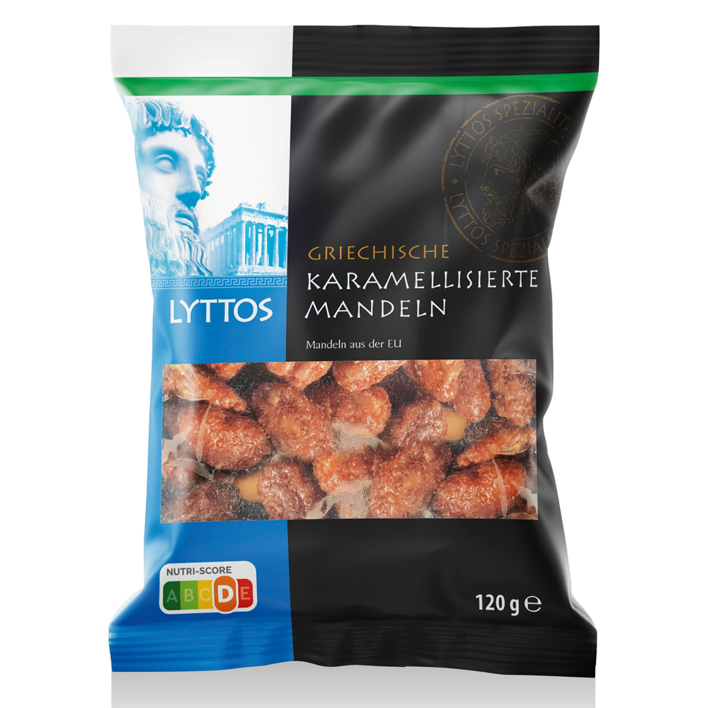 LYTTOS Karamellizált magvak, mandula, 120 g