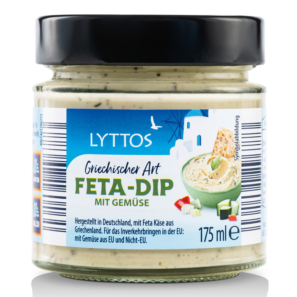 LYTTOS Feta dip, zöldséges, 175 ml