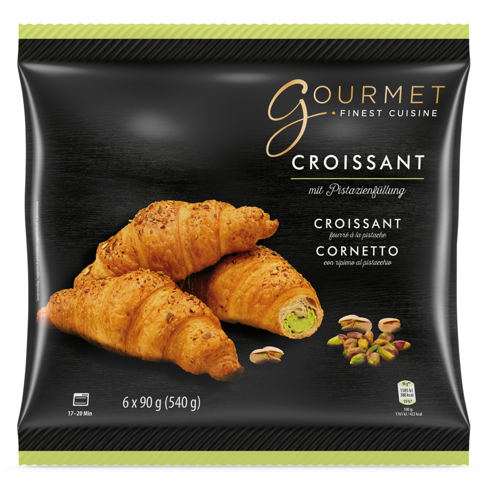 GOURMET Pisztáciás Croissant, 6 x 90 g