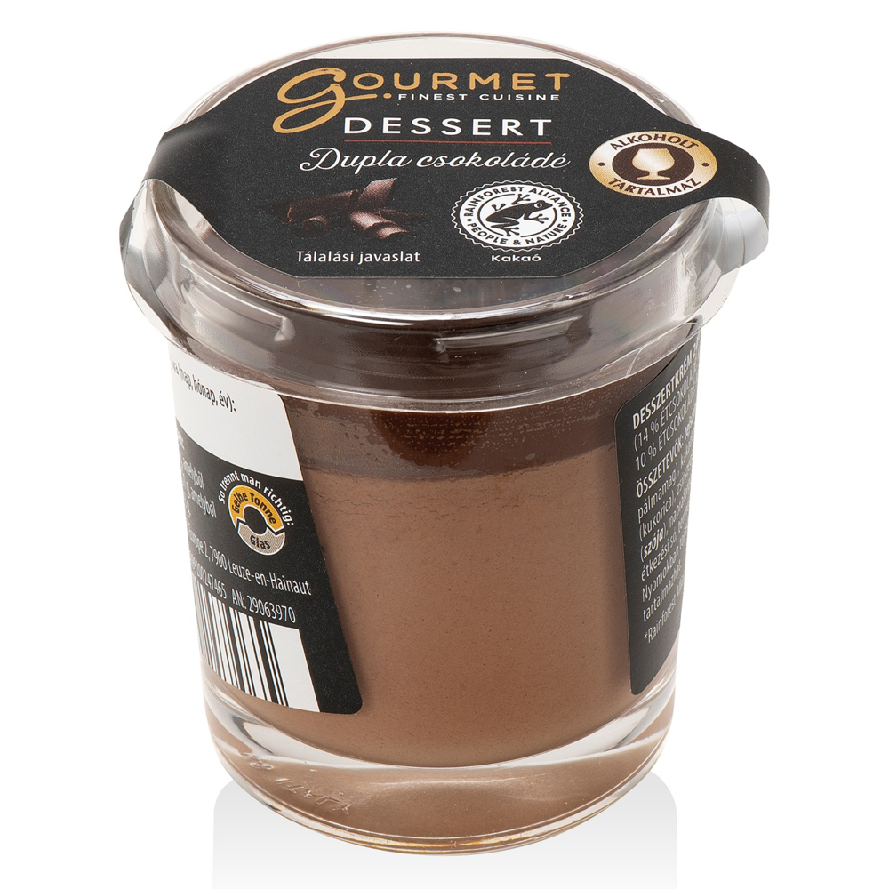 GOURMET Poharas desszert, dupla csokoládés, 60 g