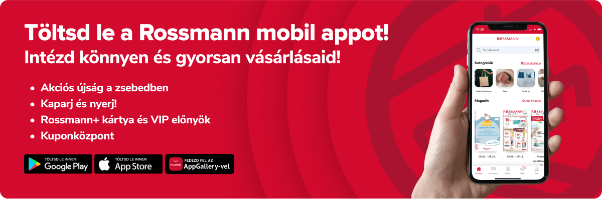 Töltsd le a Rossmann mobil appot!