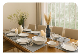 סט 18 צלחות Corelle ל 6 סועדים