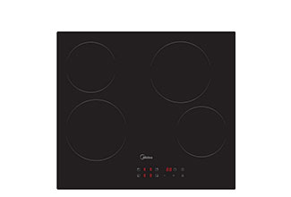 כיריים קרמיות 4 מוקדי בישול - 59 ס''מ