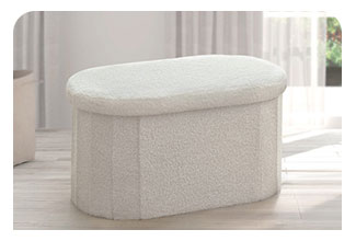 הדום אחסון מלבני לבן בוקלה דגם רובי