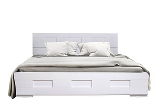 מיטה זוגית מעוצבת + מזרן קפיצים