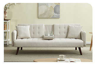 ספה מודולרית נפתחת למיטה כולל בר כוסות