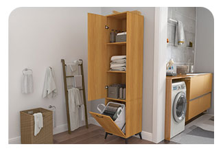 ארון אחסון לאמבטיה