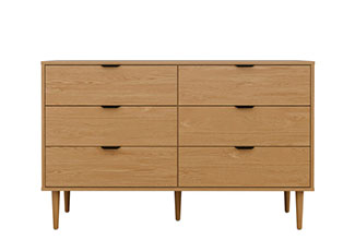 שידת שש מגירות מודרנית דגם קנזס