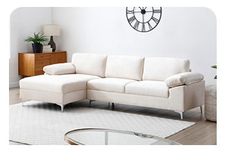 ספה פינתית מודולרית מבד קטיפה רחיץ דוחה כתמים דגם ונוס