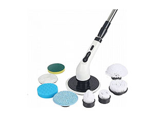 מברשת ניקוי חשמלית עם 9 ראשים מתחלפים